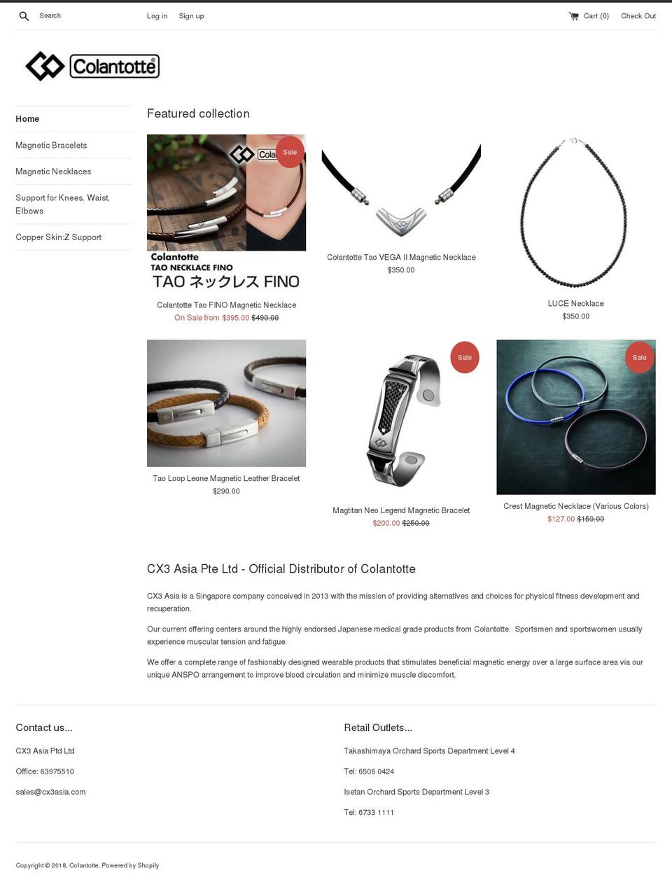 cx3asia.com — Shopify storefront screenshot