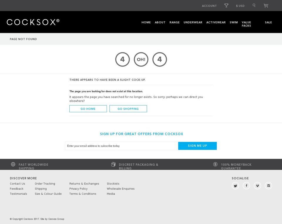 Cocksox 2016 [Plus] Bulk pricing alerts Shopify theme site example cxactive.com