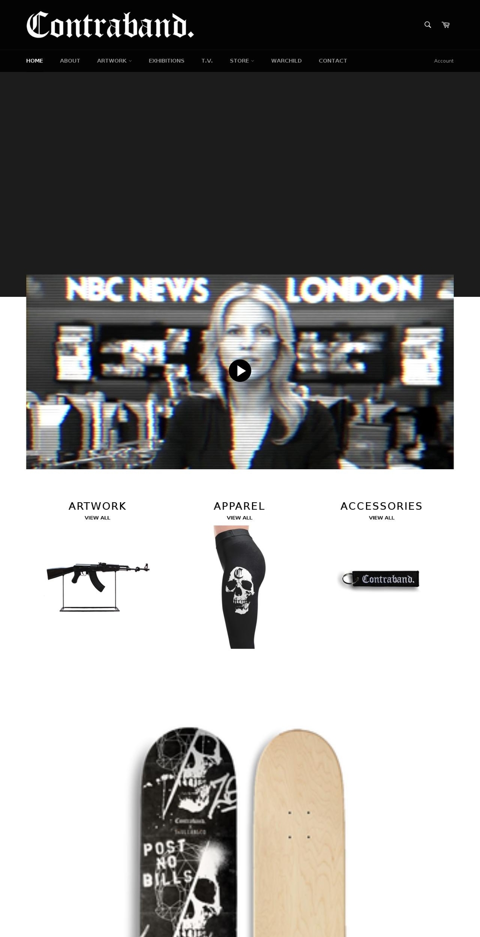 cxntraband.com — Shopify storefront screenshot