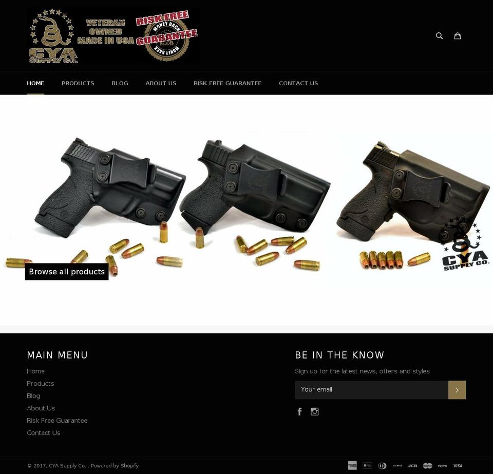 cyasupply.com shopify website screenshot