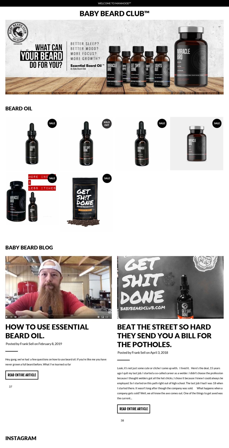 cybeardmonday.com — Shopify storefront screenshot
