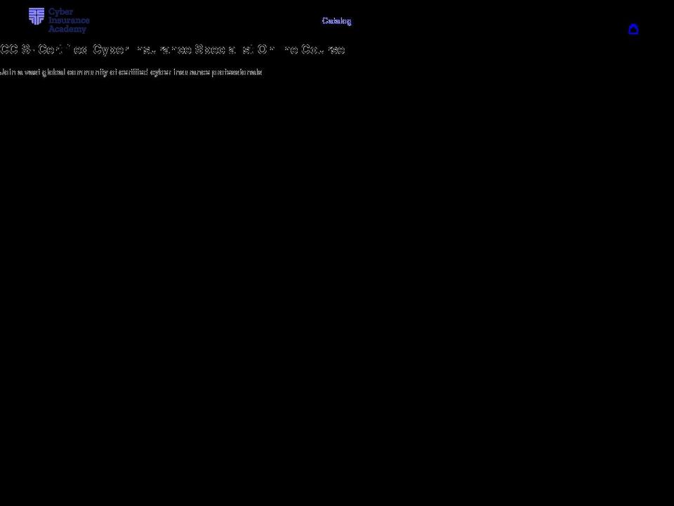 cyber-insurance-academy.myshopify.com shopify website screenshot