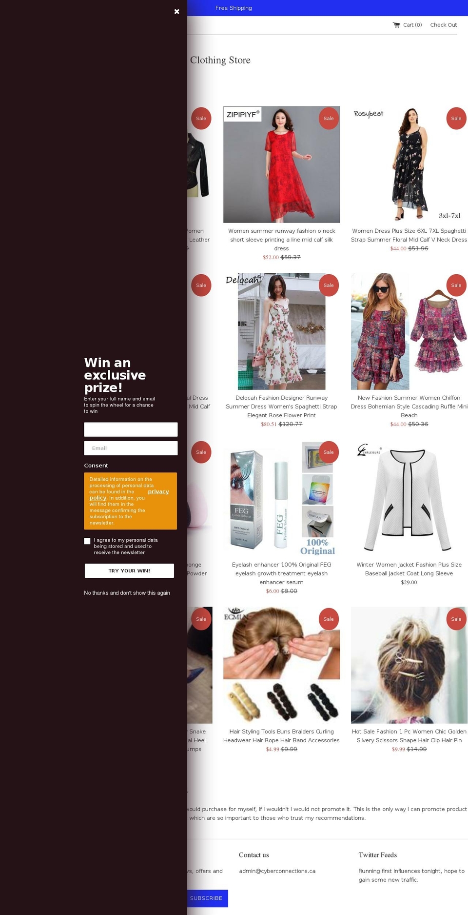 cyberconnections.ca shopify website screenshot