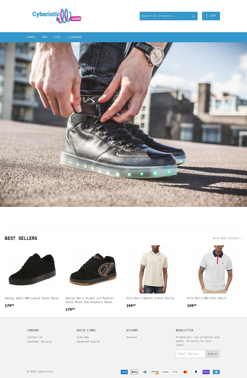 cyberistic.com shopify website screenshot