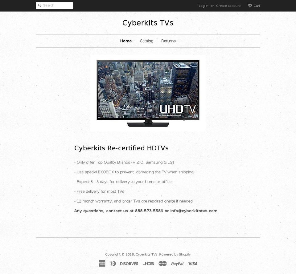 cyberkitstvs.com — Shopify storefront screenshot