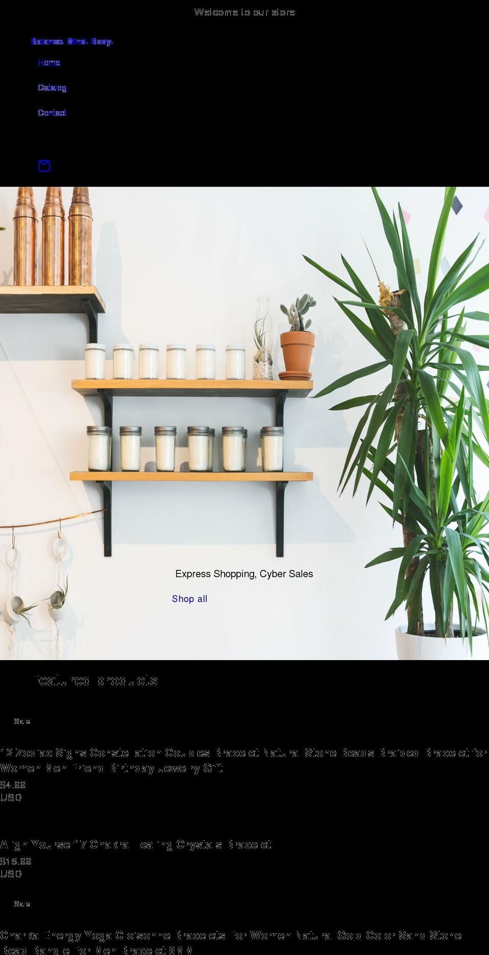 cybershopexpress.com shopify website screenshot