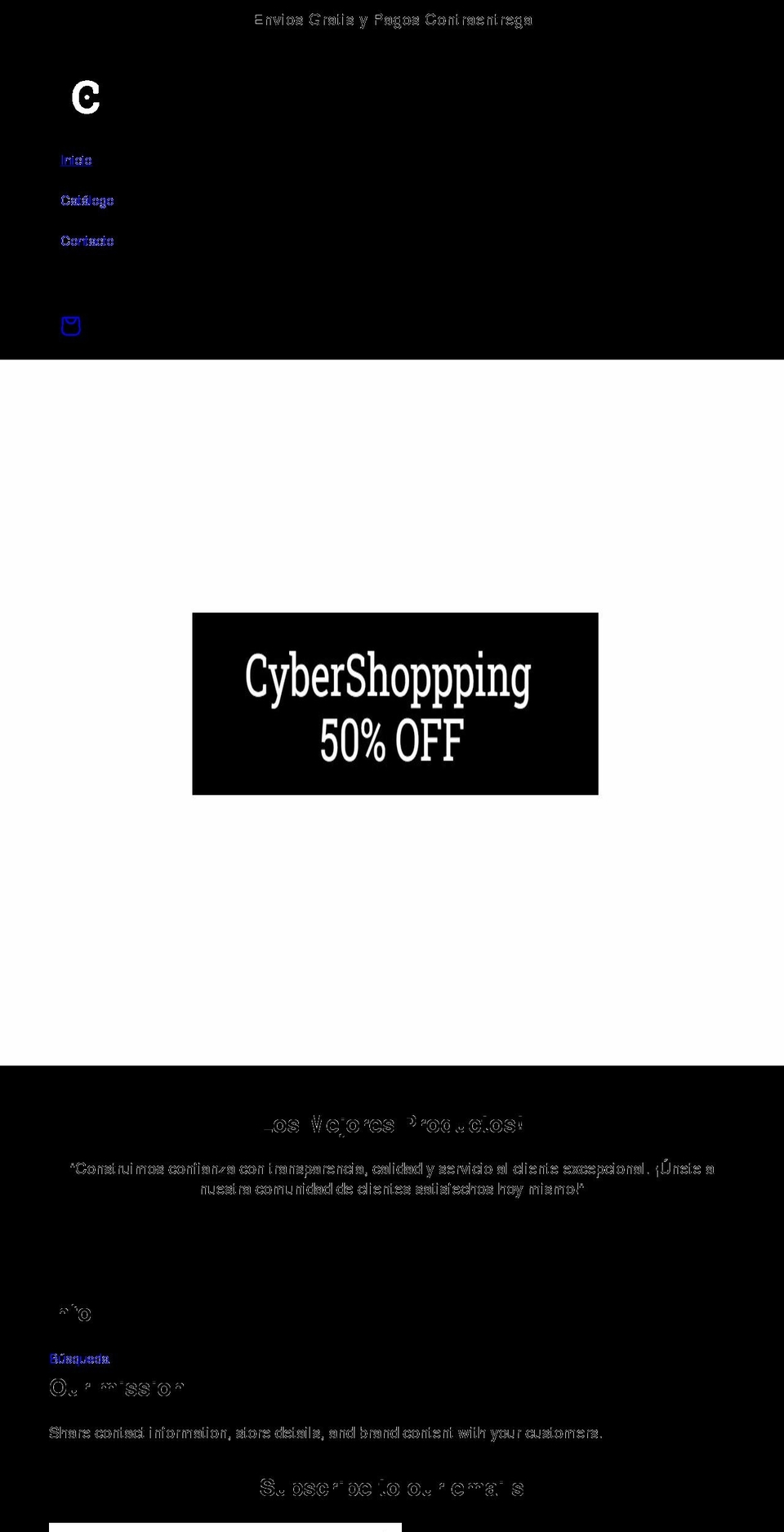 cybershopping.co shopify website screenshot