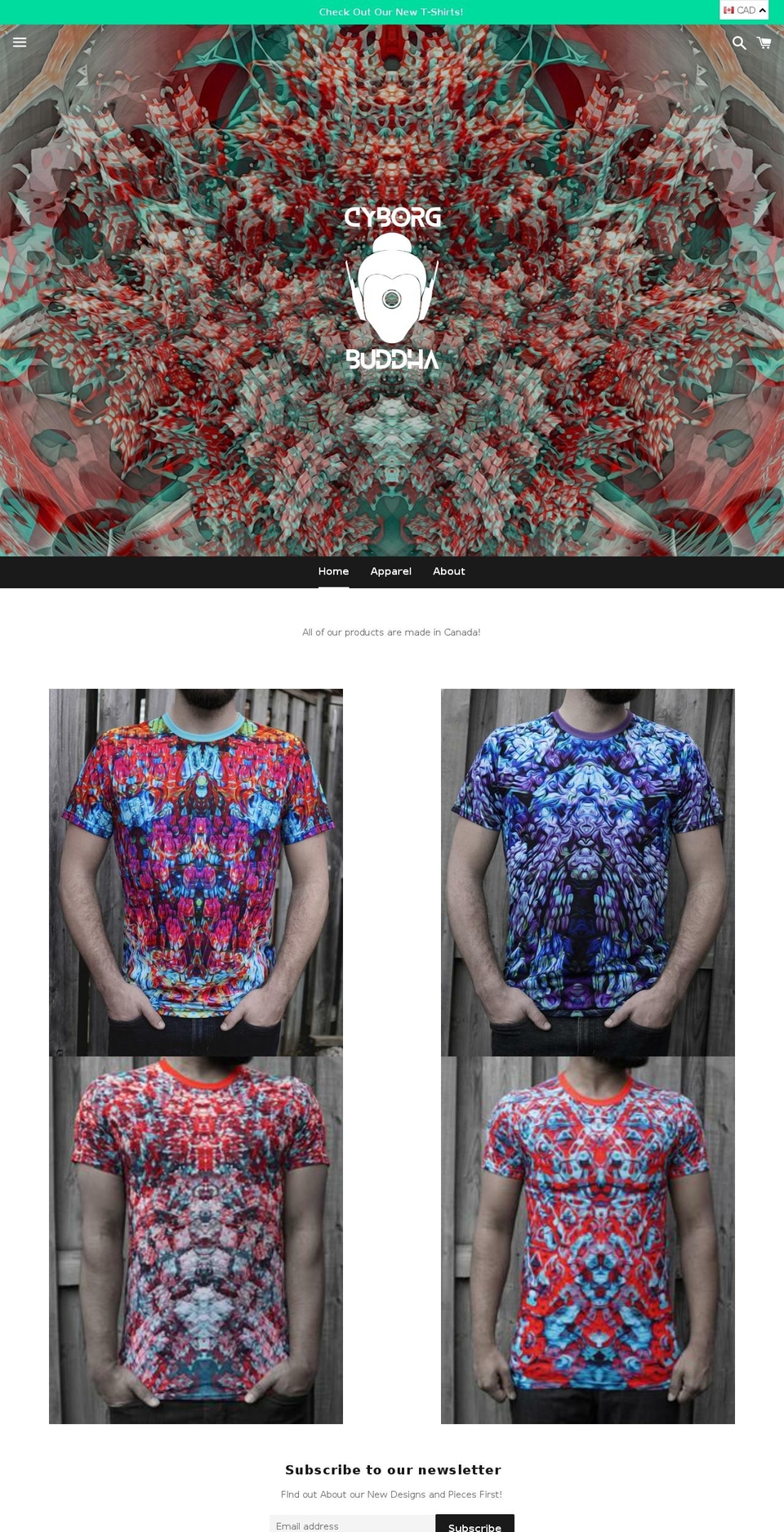 cyborgbuddha.com — Shopify storefront screenshot
