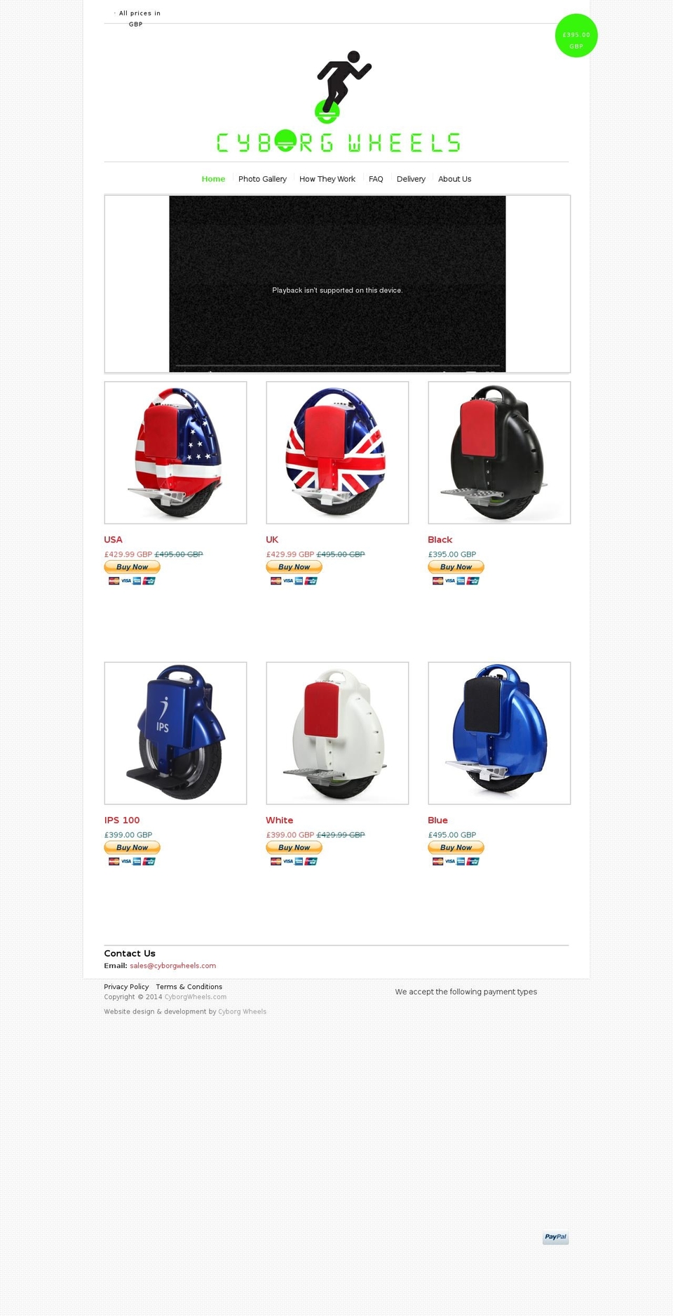 cyborgwheels.com shopify website screenshot