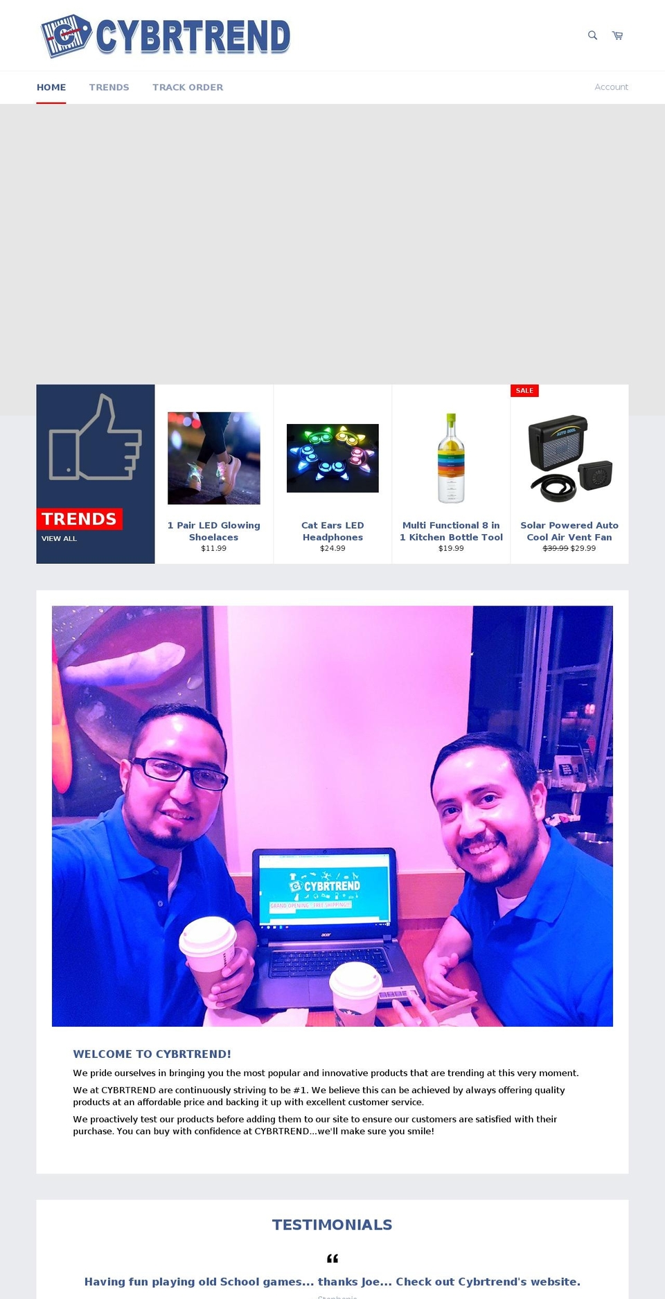 cybrtrend.com — Shopify storefront screenshot