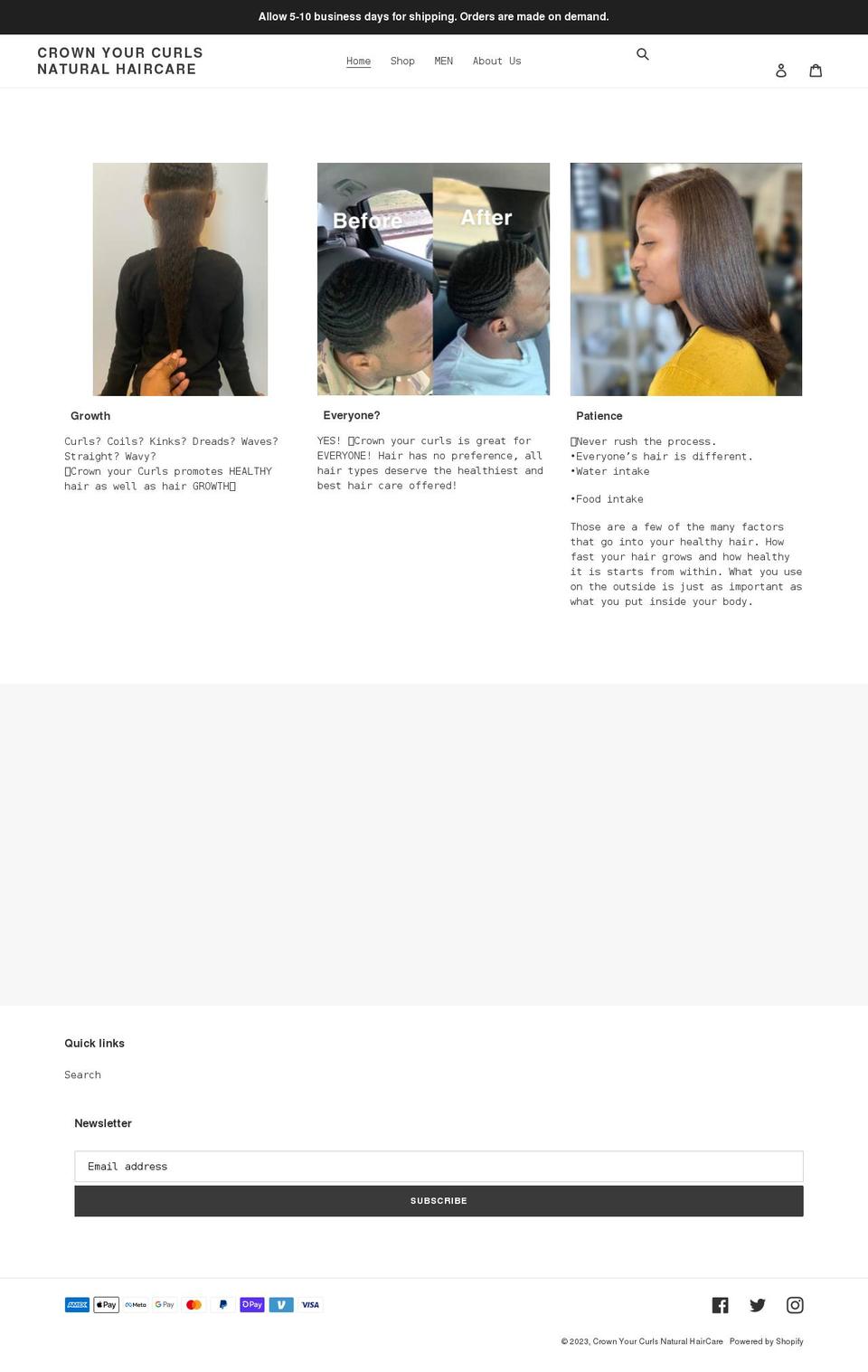 cychaircare.com shopify website screenshot