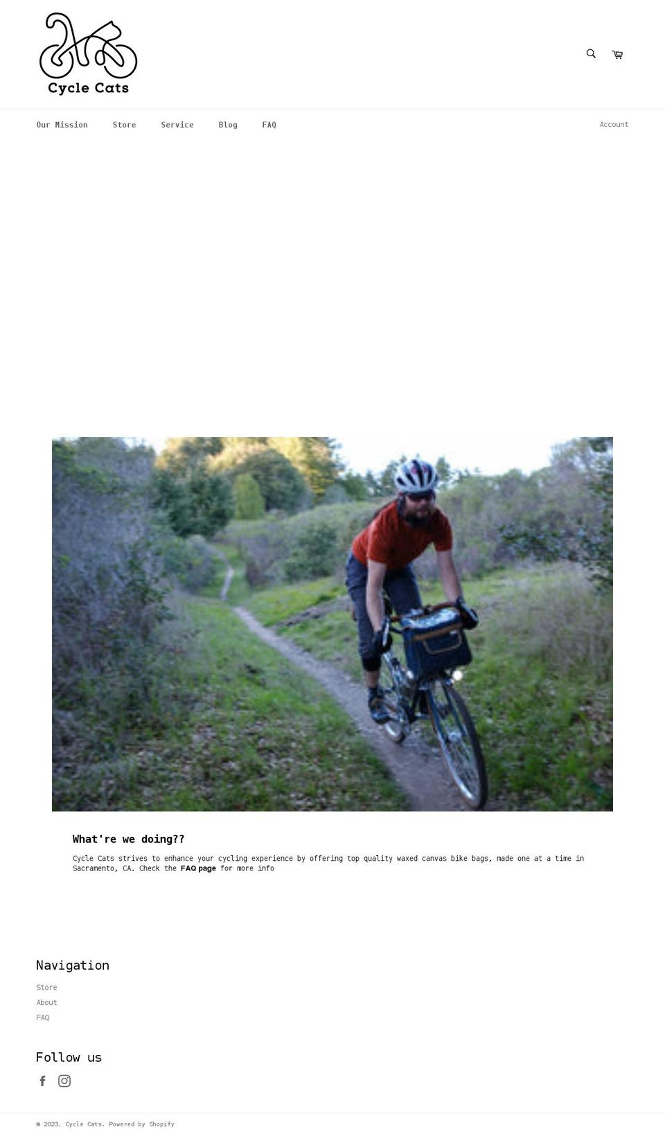 cyclecats.com shopify website screenshot