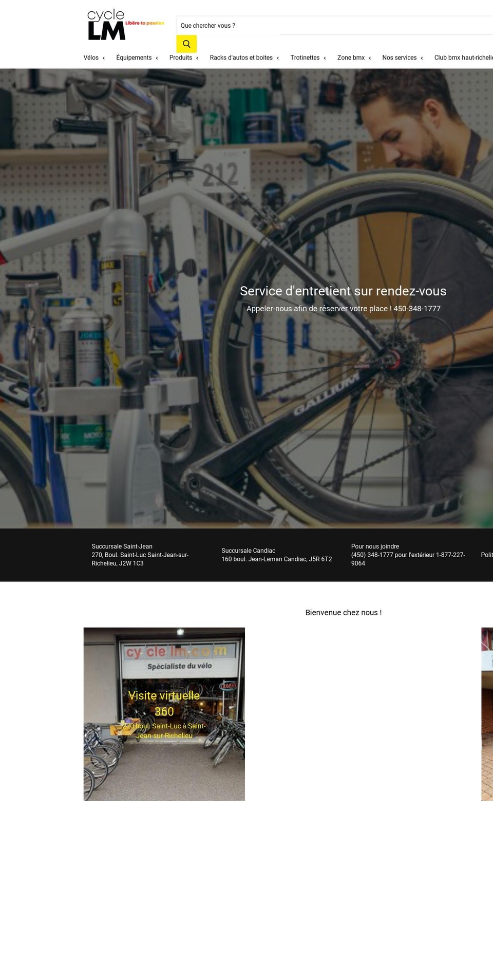 cyclelm-velo.com — Shopify storefront screenshot