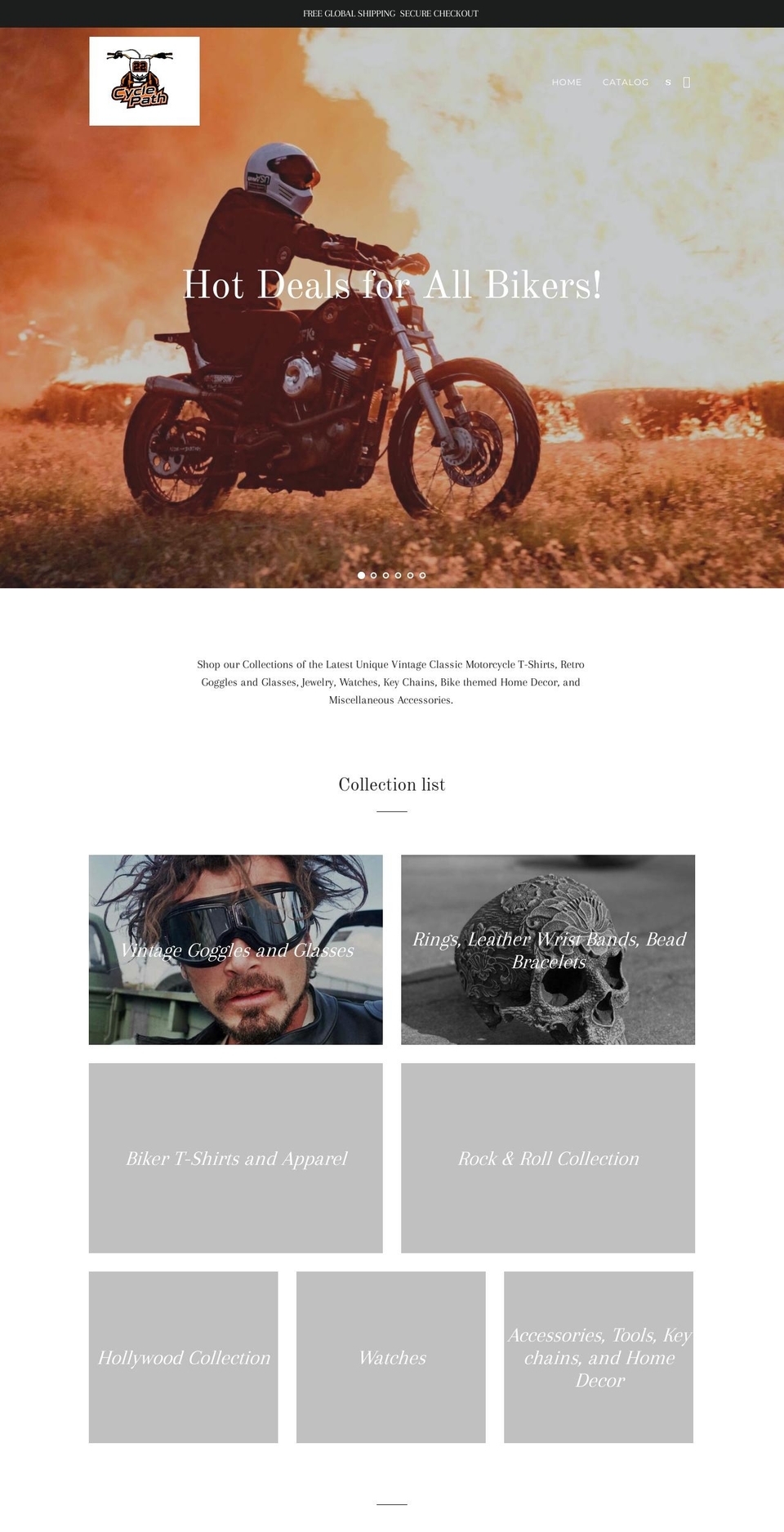 cyclepath22.com — Shopify storefront screenshot