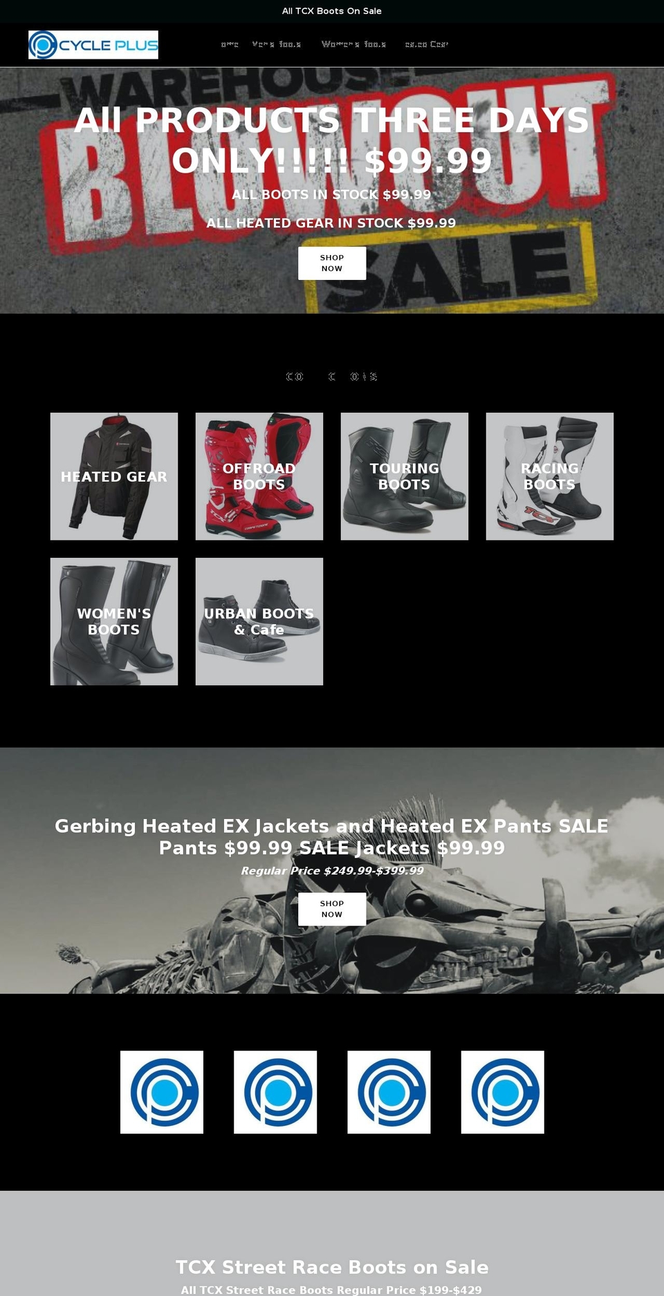 cycleplusonline.com — Shopify storefront screenshot