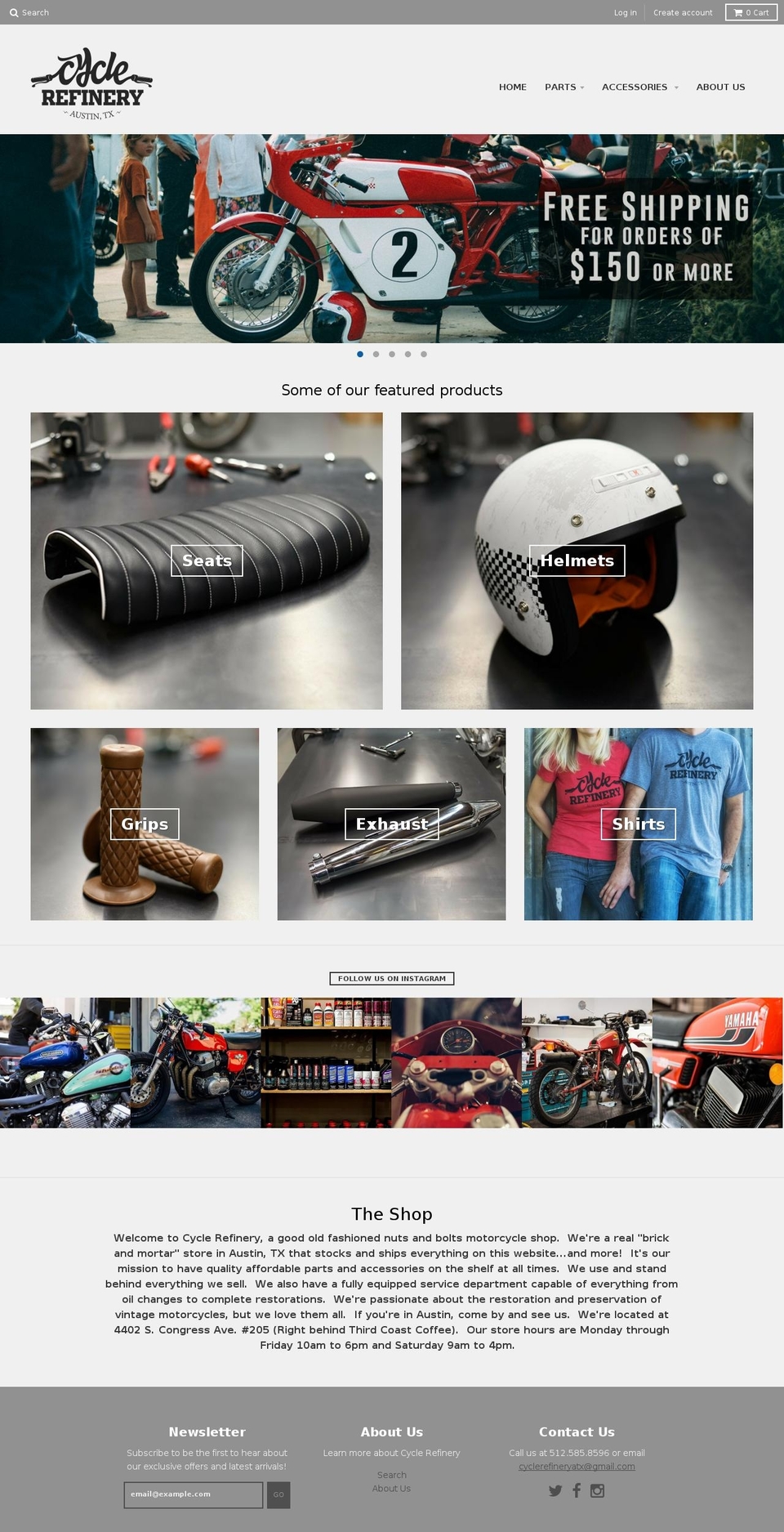 cyclerefinery.com shopify website screenshot