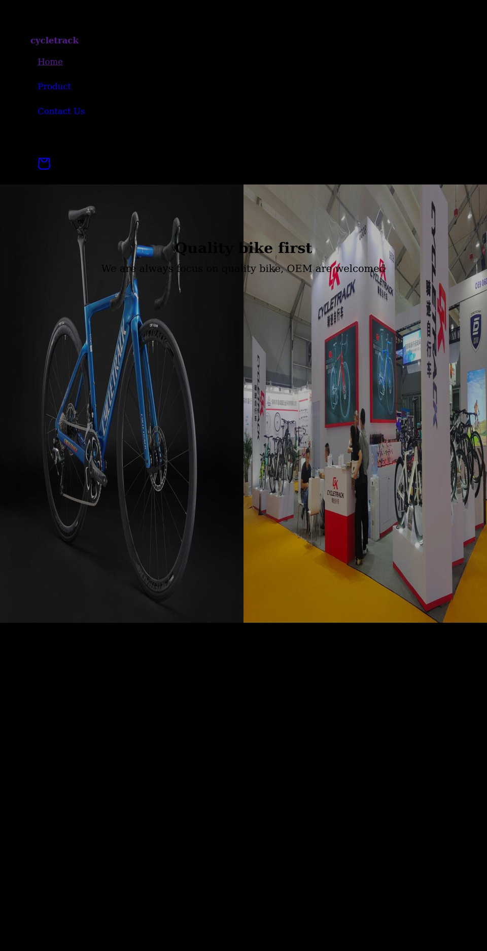 cycletrack.cn shopify website screenshot