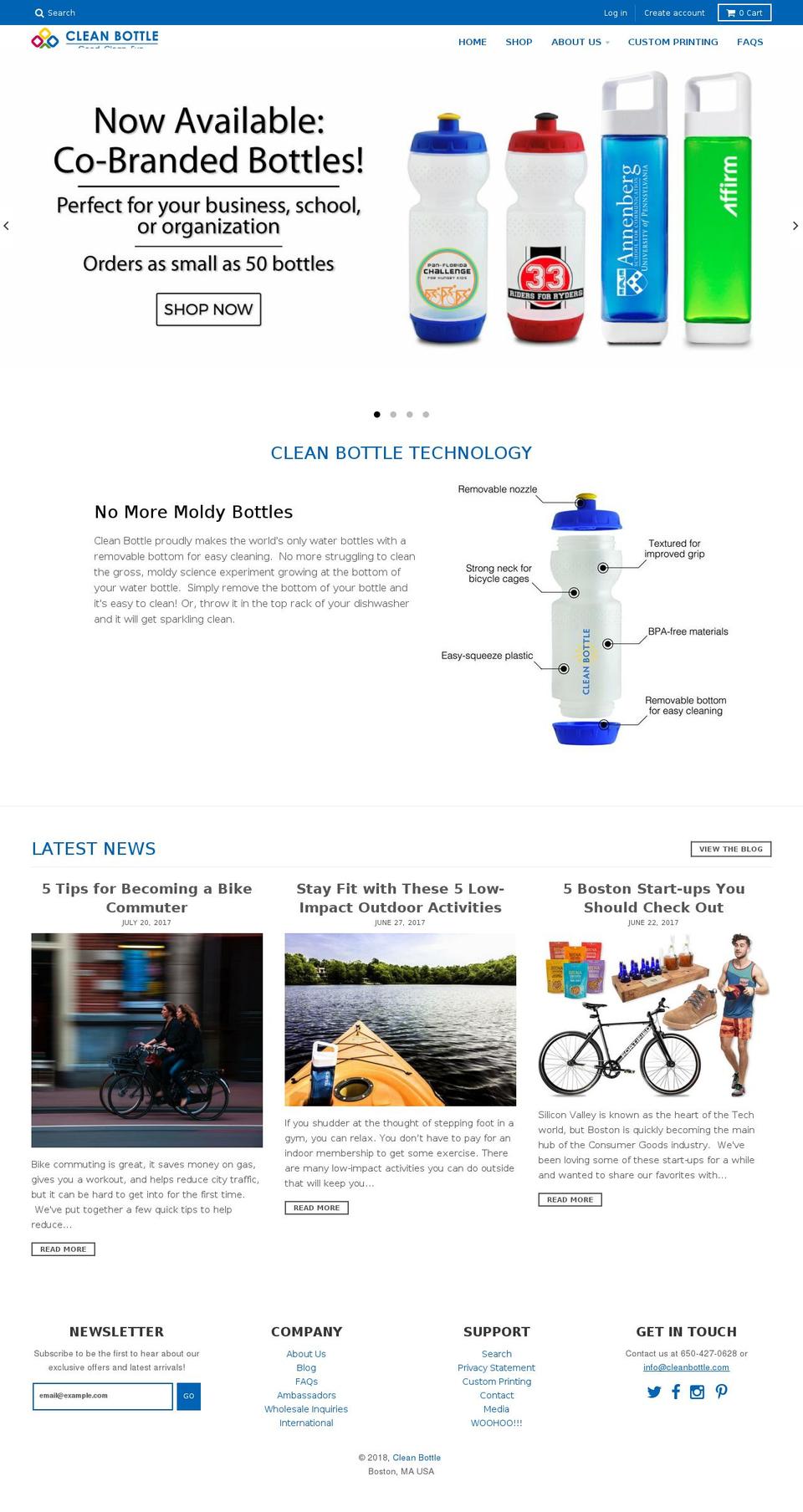 cyclingbottle.com shopify website screenshot