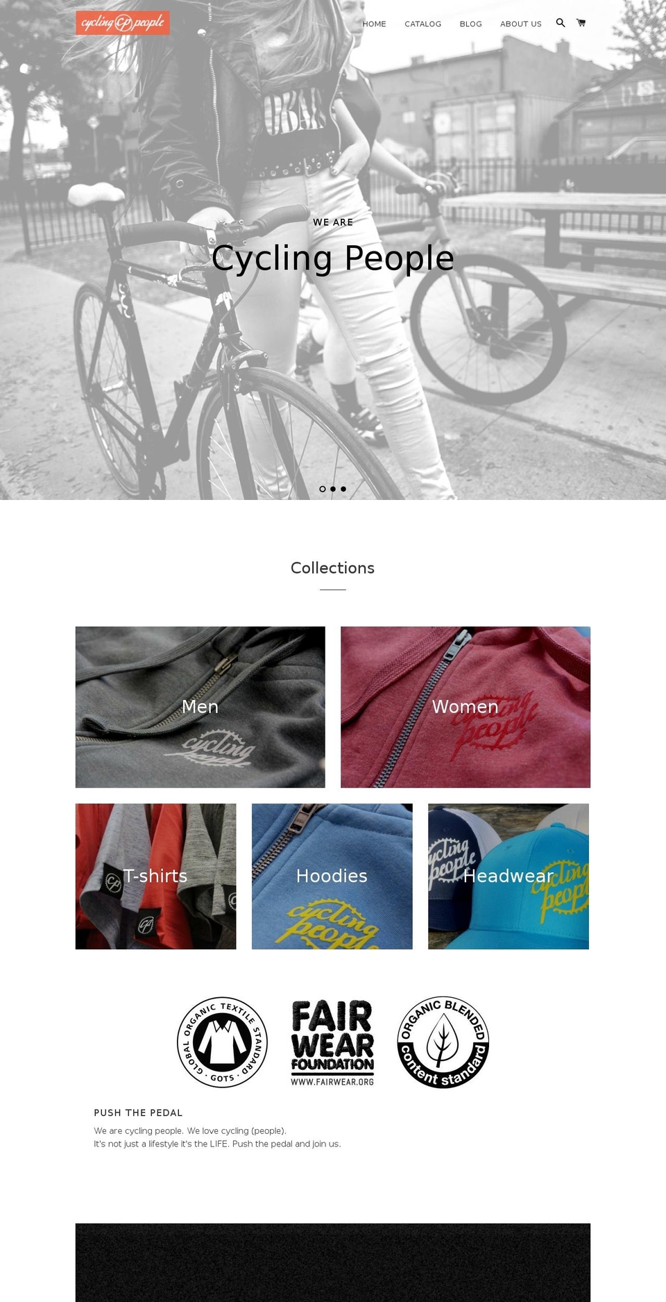 Beyond Shopify theme site example cyclingpeople.eu