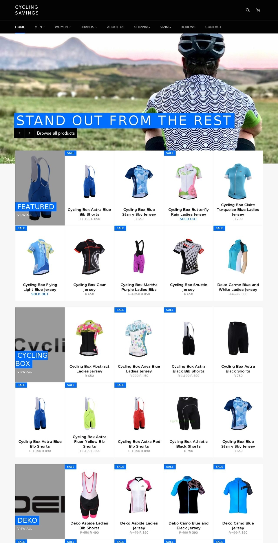 Cycling Savings Shopify theme site example cyclingsavings.com