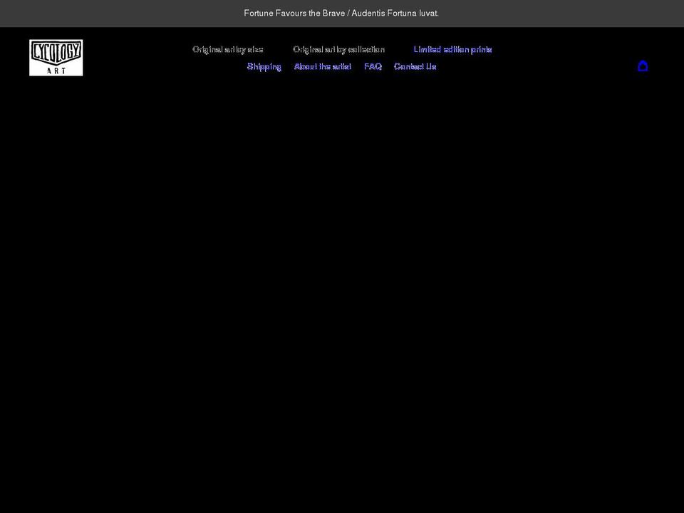 cycologyart.com shopify website screenshot