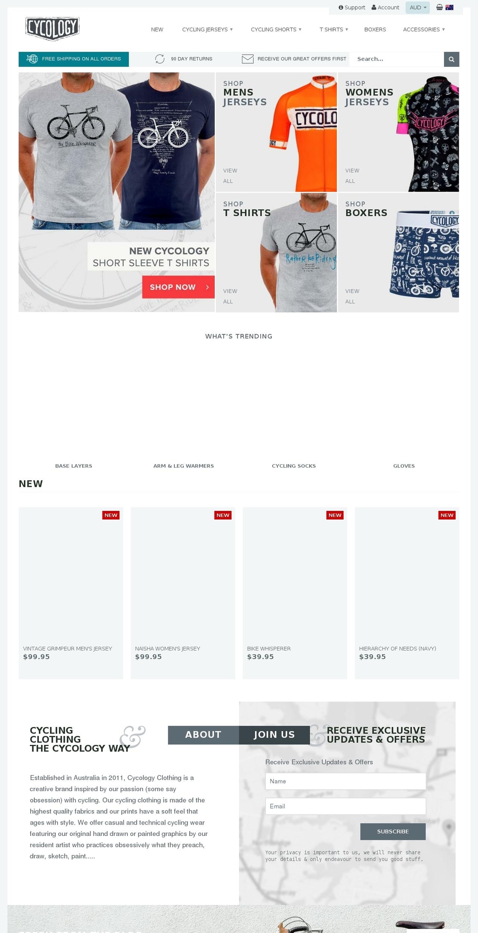 cycologygear.co shopify website screenshot