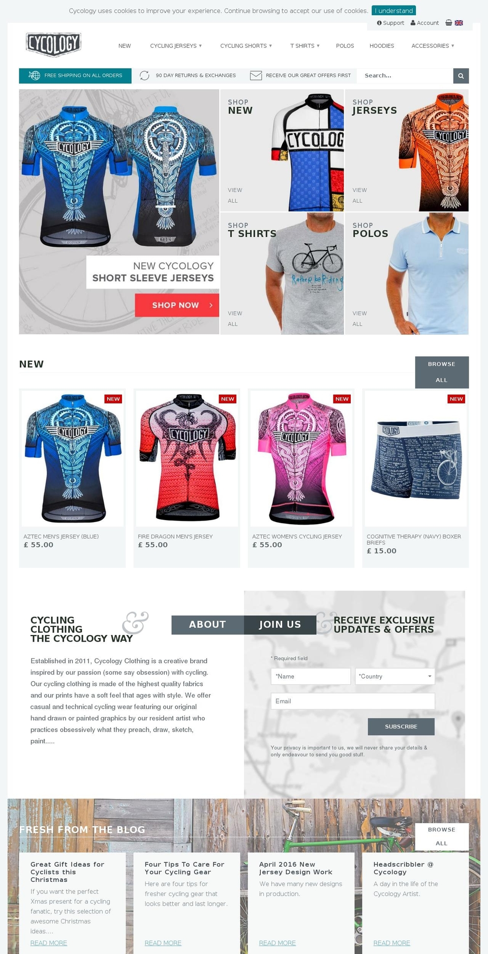 cycologygear.co.uk shopify website screenshot