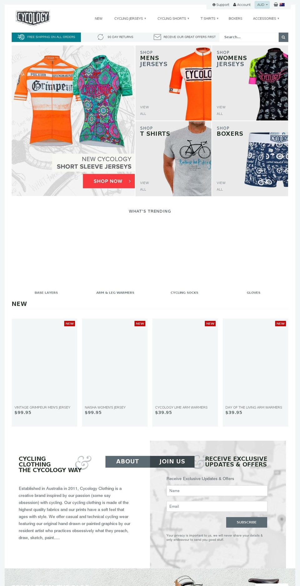 Cycology AU 2.2.7 (Shipping Updates) Shopify theme site example cycologygear.com.au