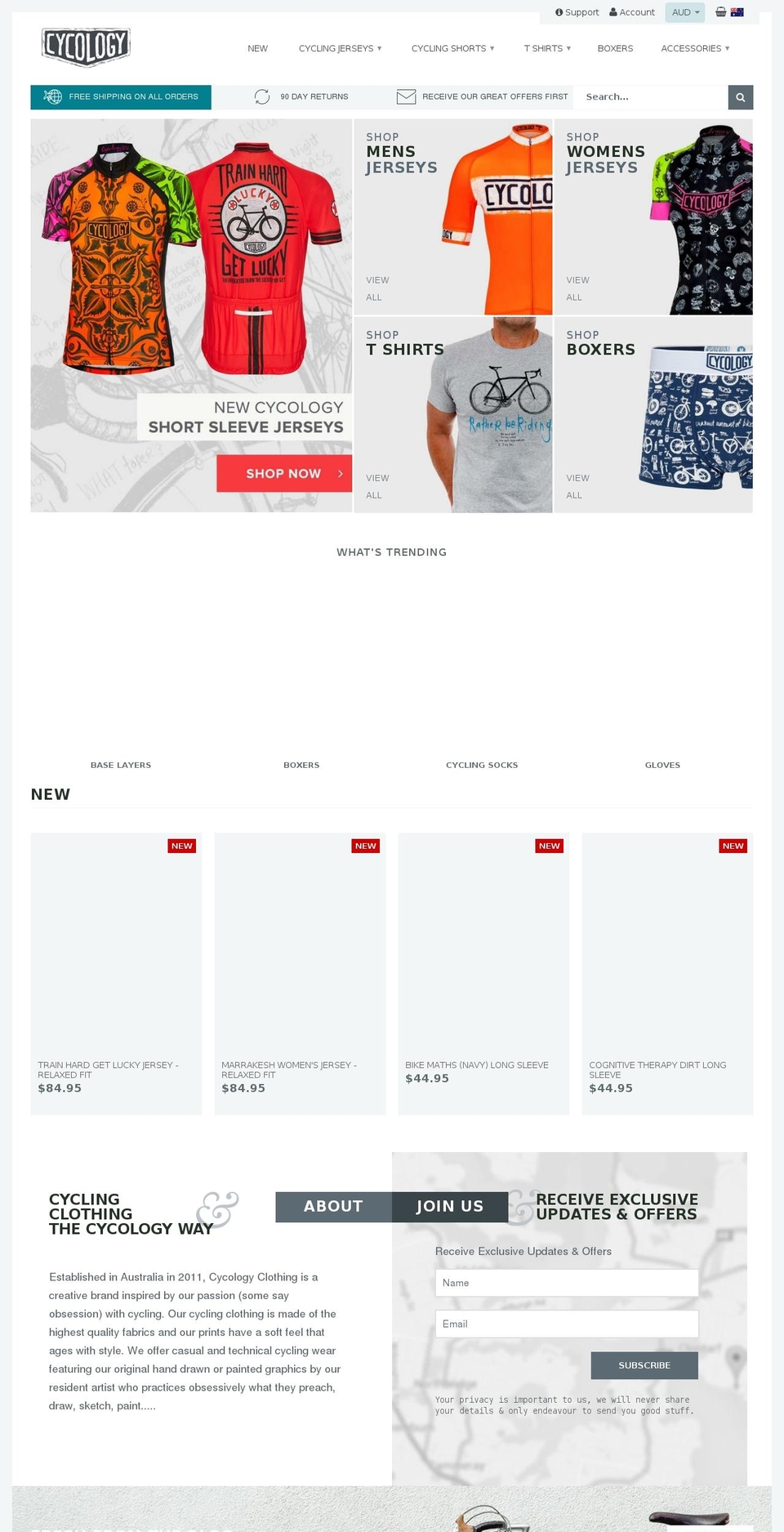 cycologygear.com shopify website screenshot