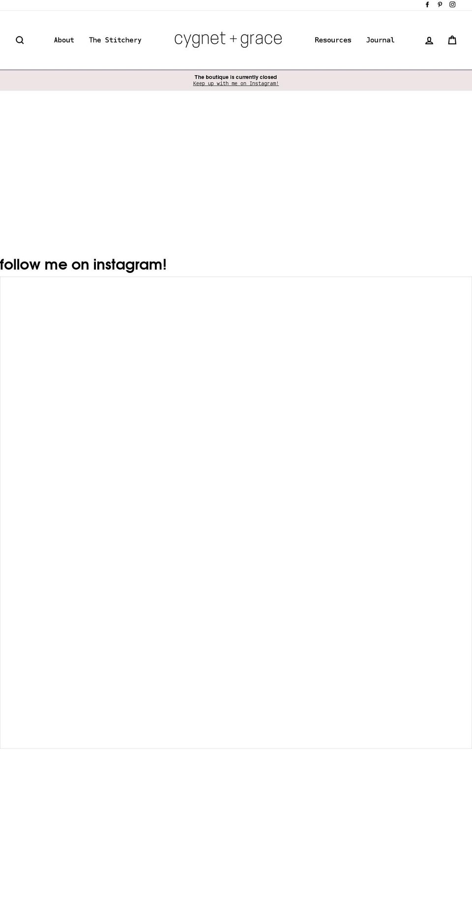 cygnetboutique.com shopify website screenshot