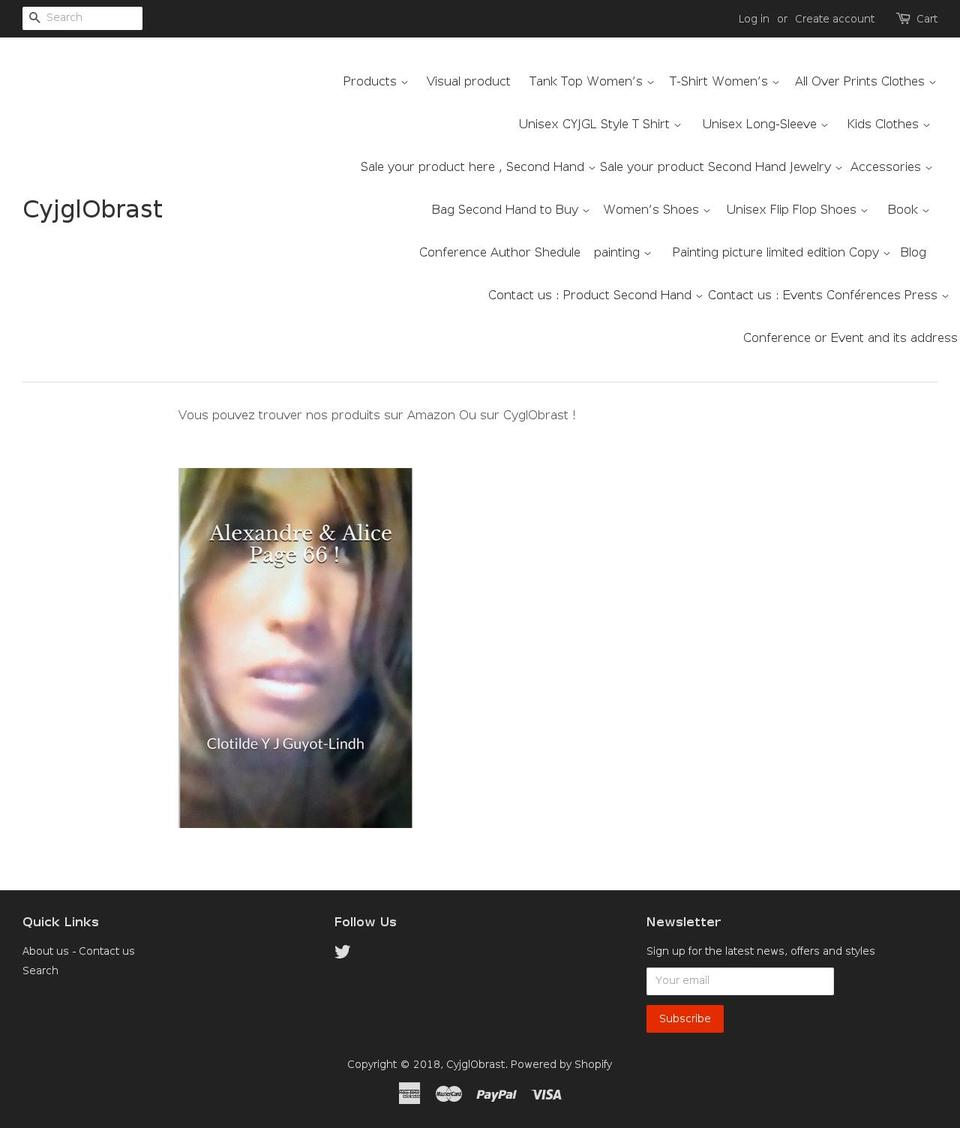 cyjglobrast.com — Shopify storefront screenshot