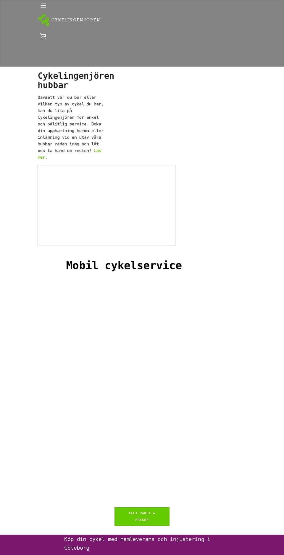 cykelingenjoren.se shopify website screenshot
