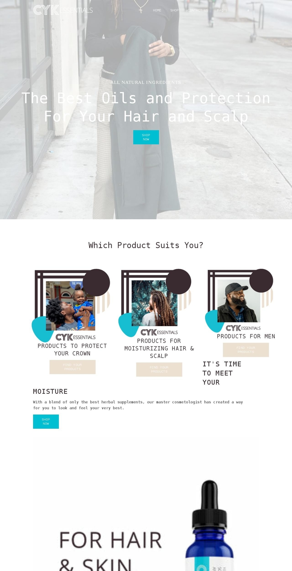 cykessentials.com shopify website screenshot