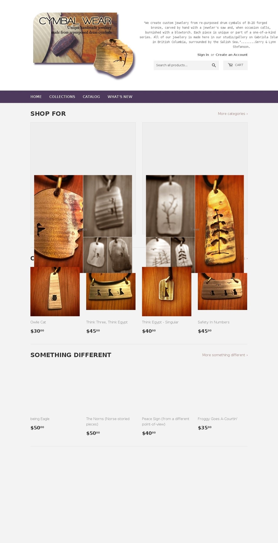 cymbalwear.com — Shopify storefront screenshot