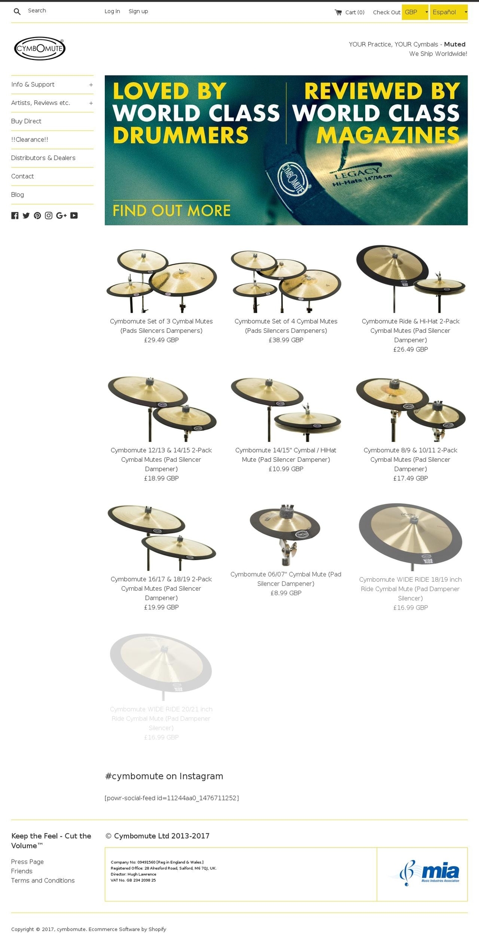 cymbomutes.com shopify website screenshot