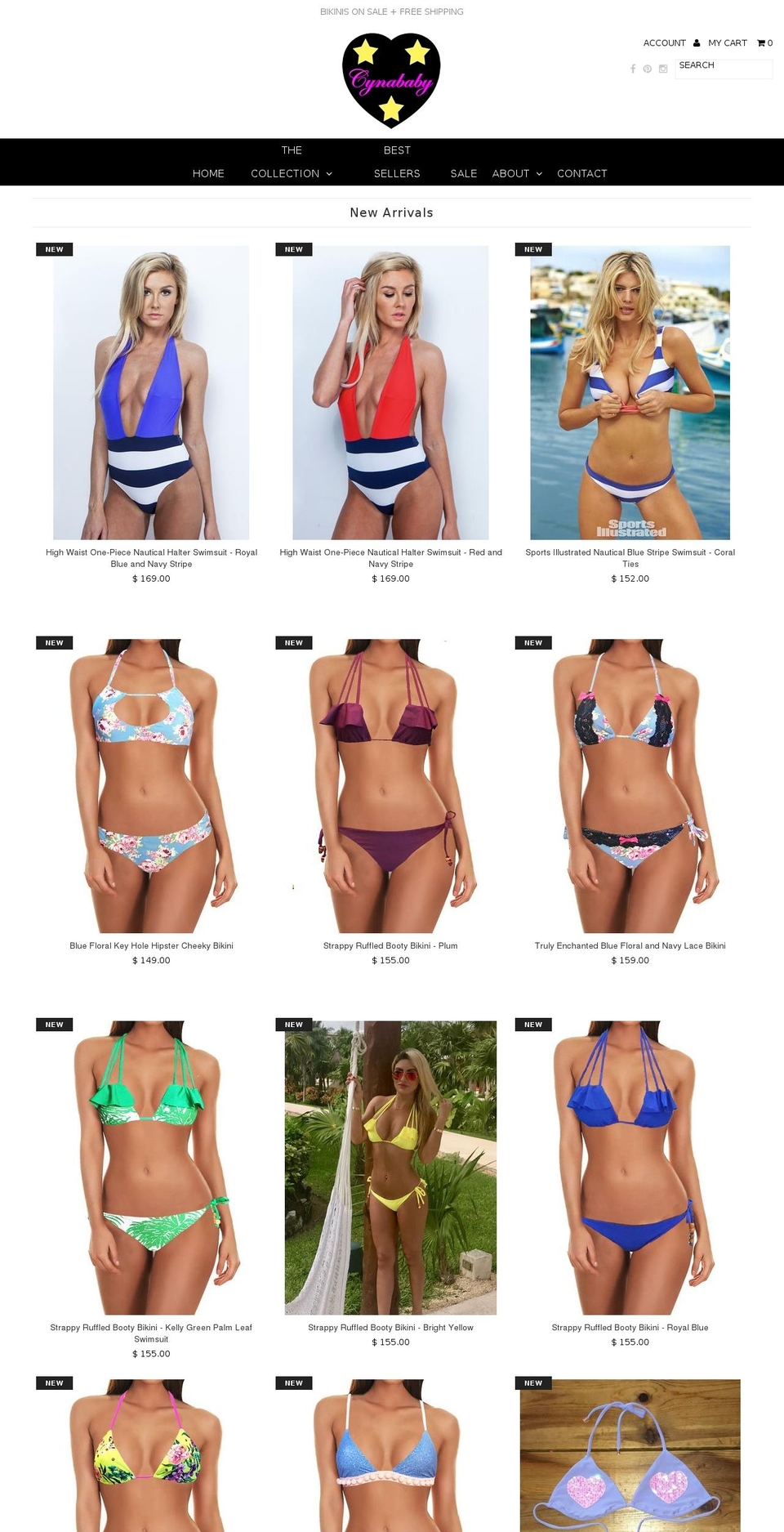 cynababy.com shopify website screenshot
