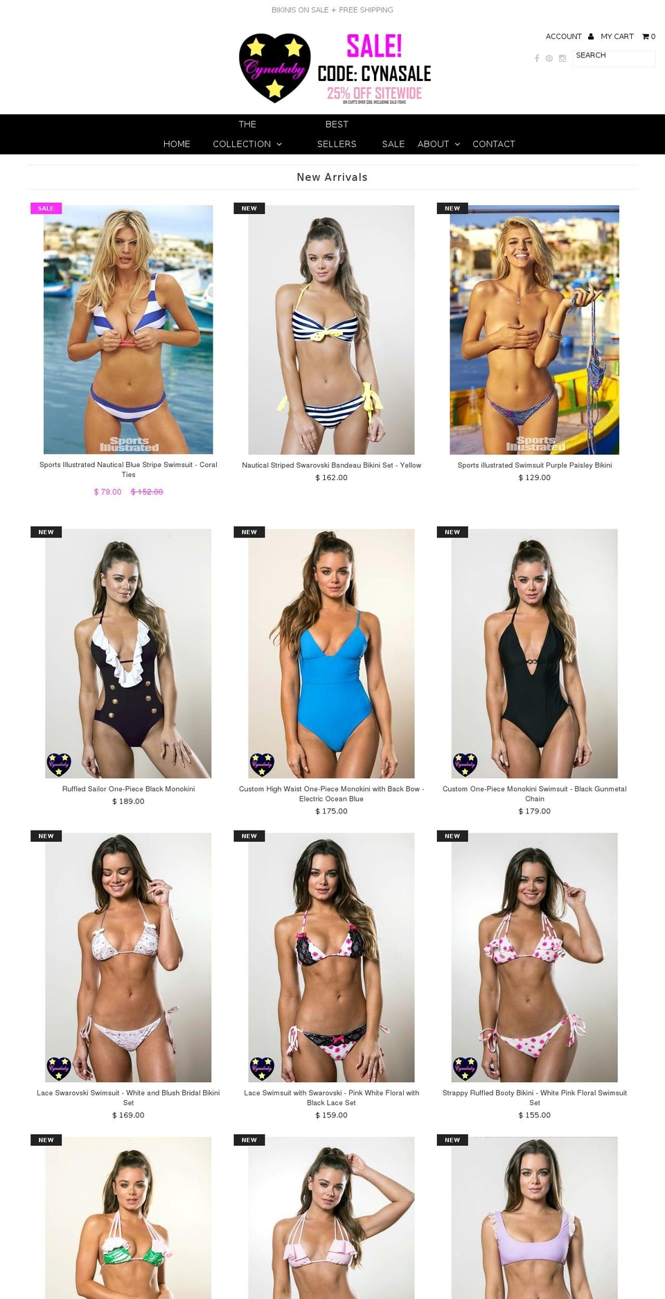 Cynababy16 Shopify theme site example cynababypoolwear.com