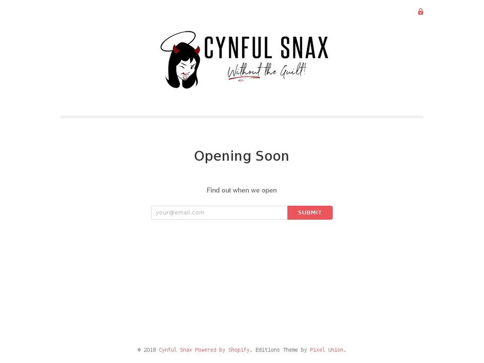 cynfulsnax.com — Shopify storefront screenshot