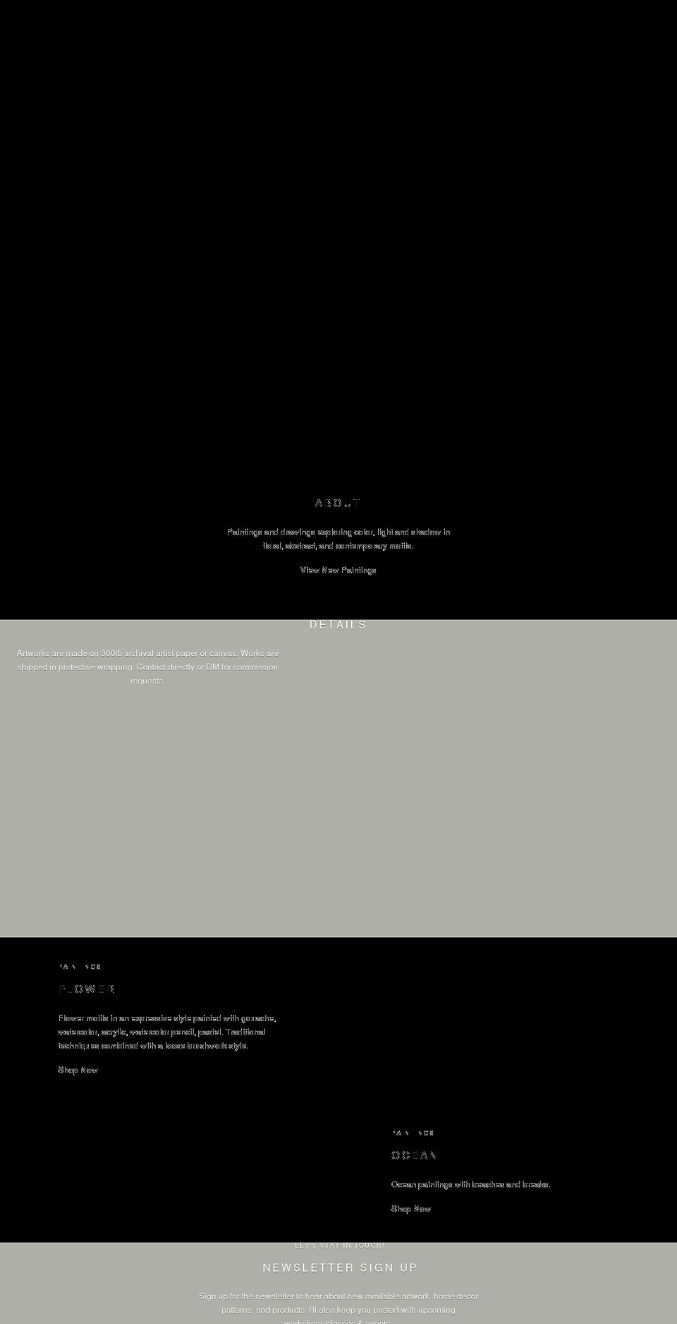 cynthiacoffield.com shopify website screenshot