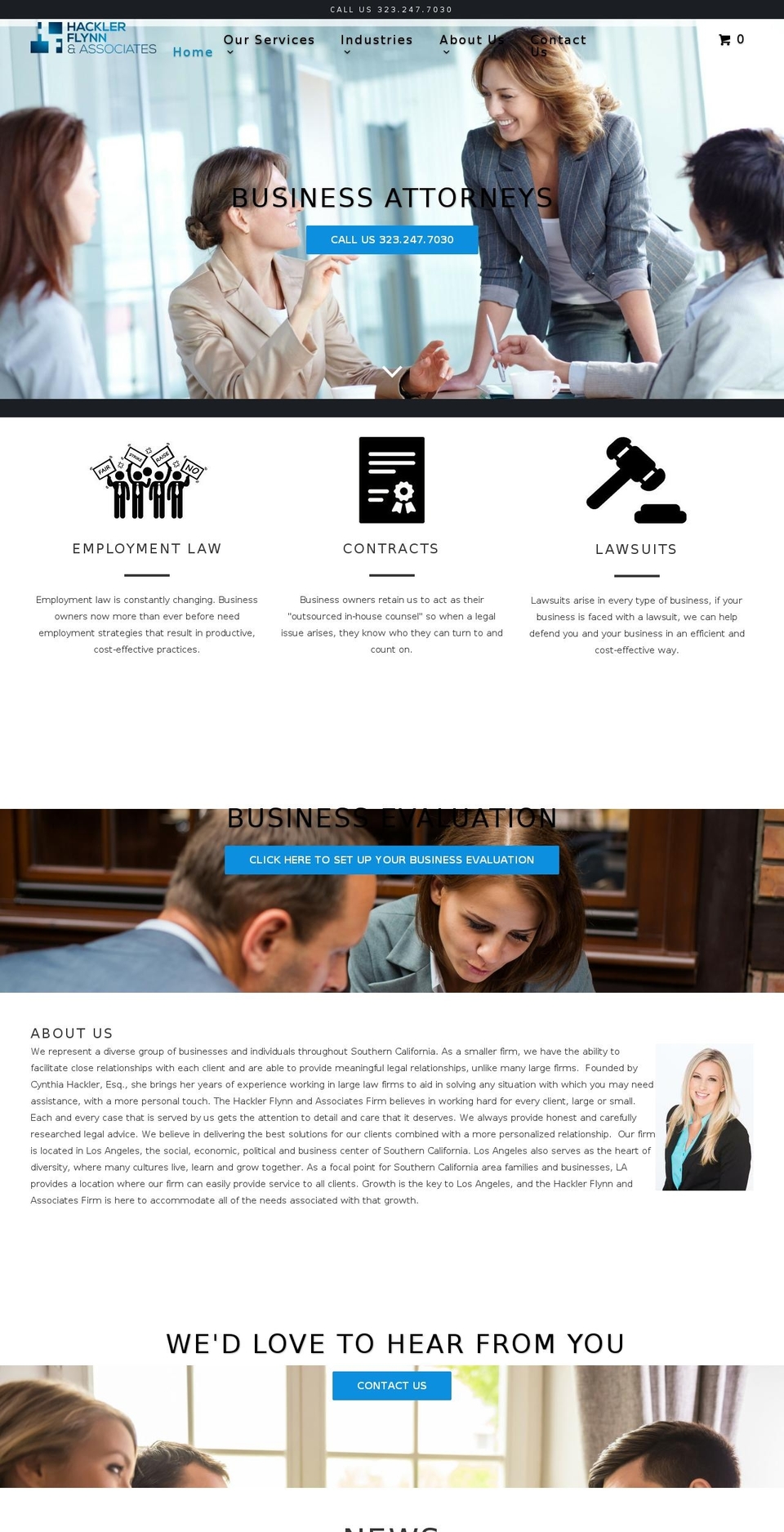 cynthiaflynnlaw.com shopify website screenshot