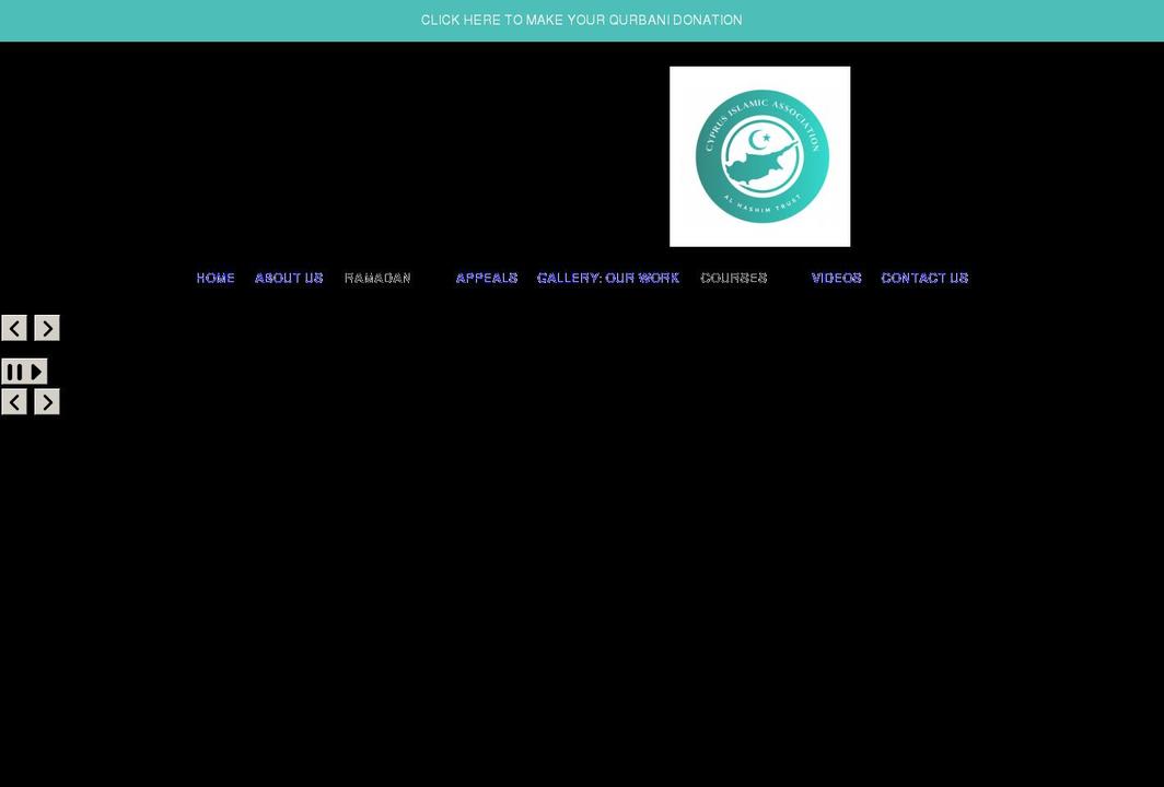 cyprusislamicassociation.com shopify website screenshot