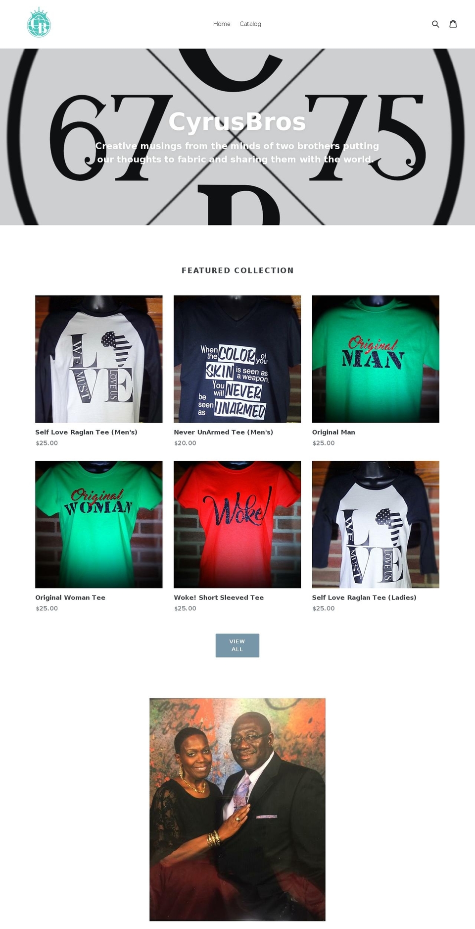 cyrusbros.com — Shopify storefront screenshot