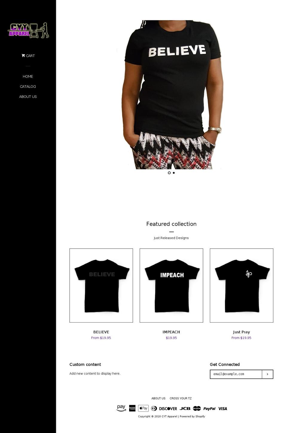 cytapparel.com — Shopify storefront screenshot