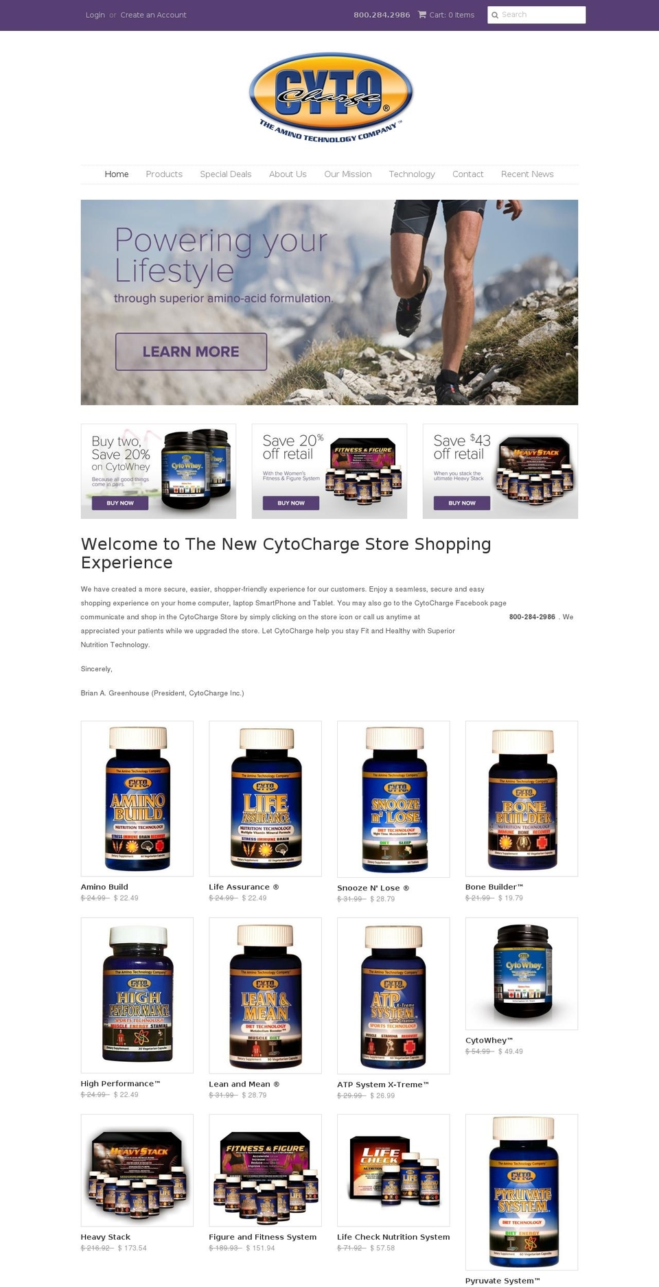 cytocharge.net shopify website screenshot