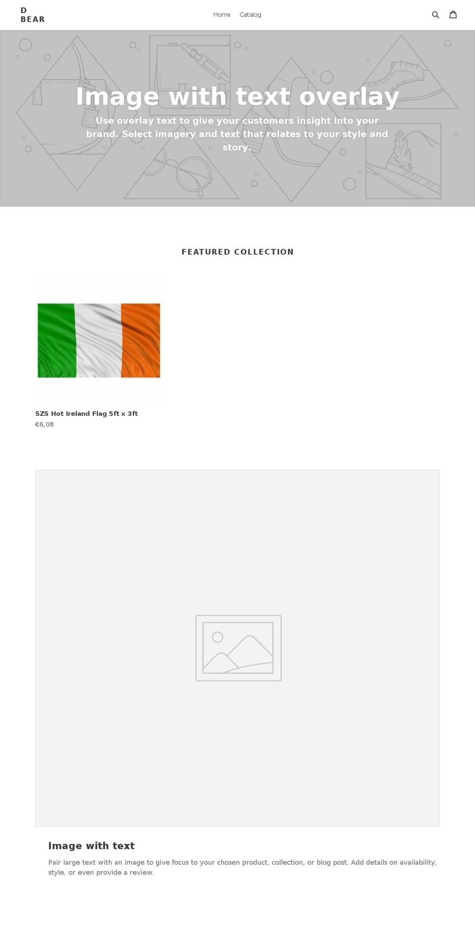 d-bear.net shopify website screenshot