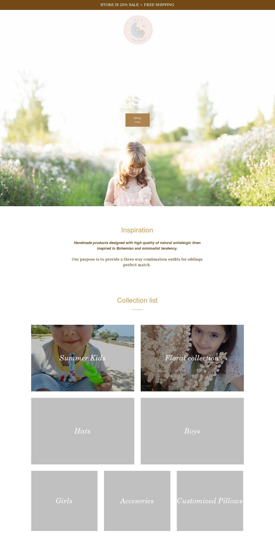 d-dsweetdreams.com shopify website screenshot