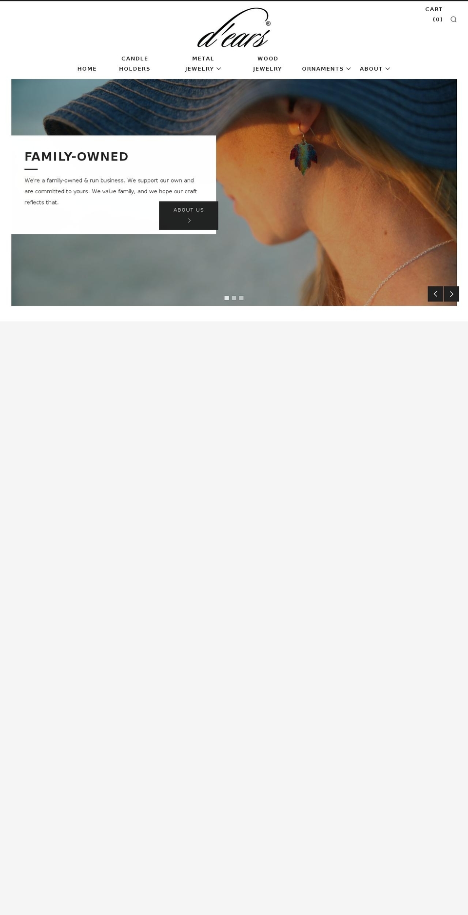 d-ears.net shopify website screenshot
