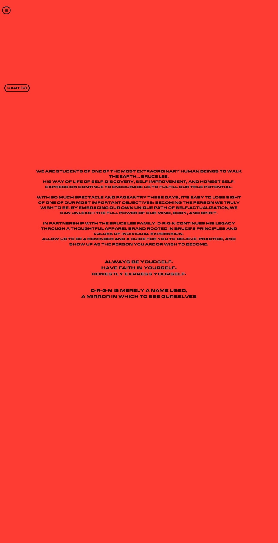 d-r-g-n.com shopify website screenshot