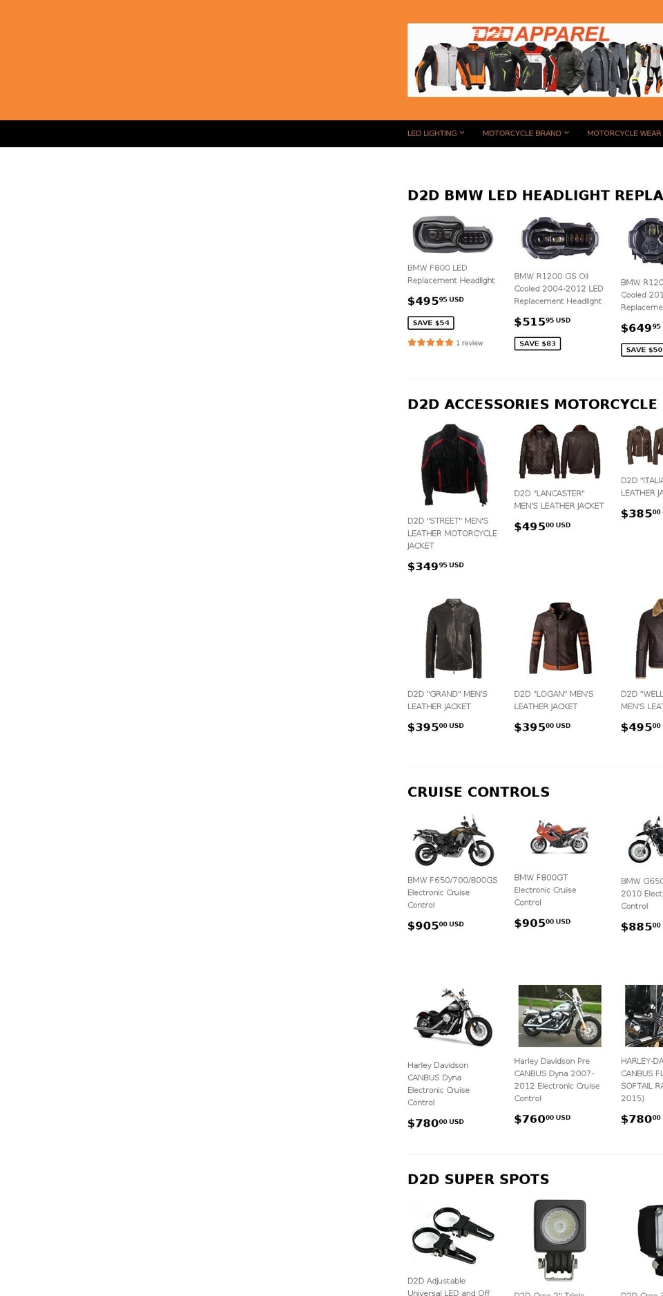 d2d-accessories.myshopify.com shopify website screenshot