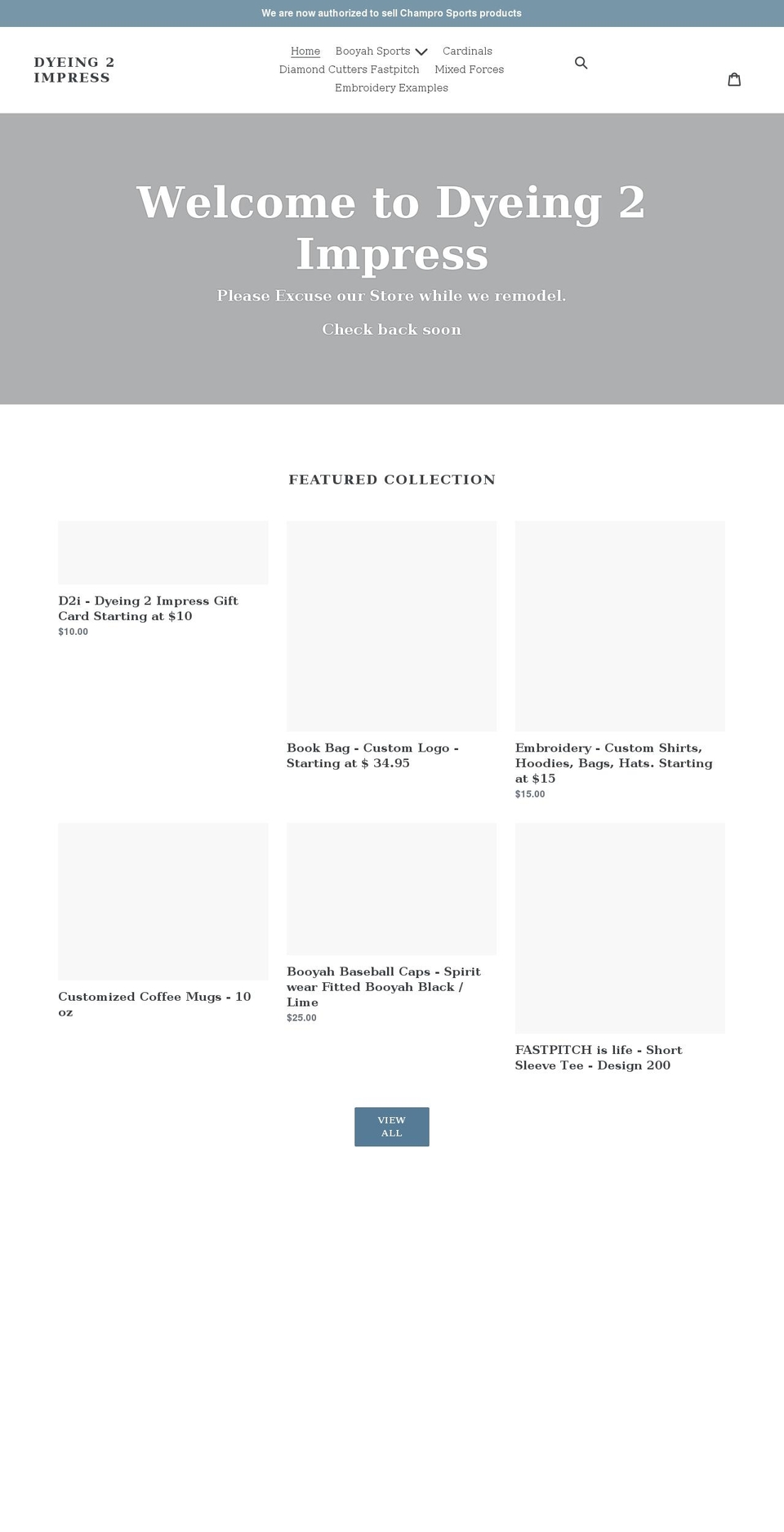 d2ionline.com shopify website screenshot